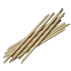 BEAUTIFUL NAILS Cuticle stick 100 pack long (orange wood stick)